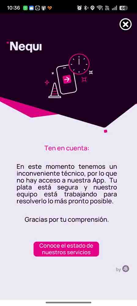 Nequi caido